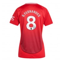 Camisa de time de futebol Manchester United Bruno Fernandes #8 Replicas 1º Equipamento Feminina 2024-25 Manga Curta